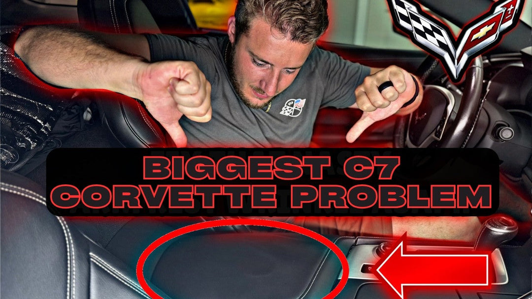 Corvette C7 Full Custom Interior Upgrade | Console, Mats & Seats Installed by @loganbirchfield