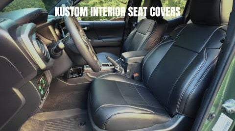 2016-23 Toyota Tacoma Custom Leather Seat Covers Installation! @thatgreentaco‬