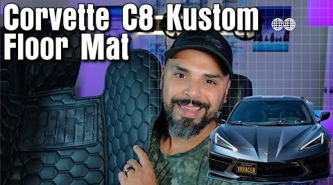 Custom Honeycomb Leather Floor Mats for Corvette C8 Upgrade! @RTAMOTORSPORTS