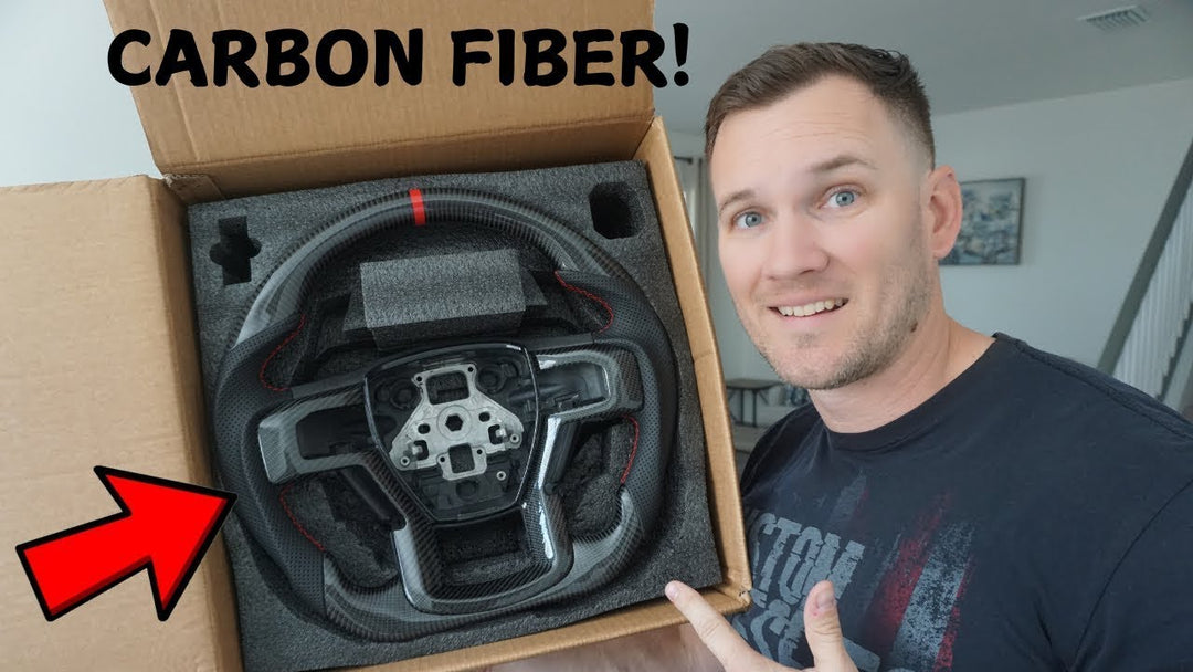 Ford F-150 Carbon Fiber Steering Wheel Installation @AndrewDoesLife