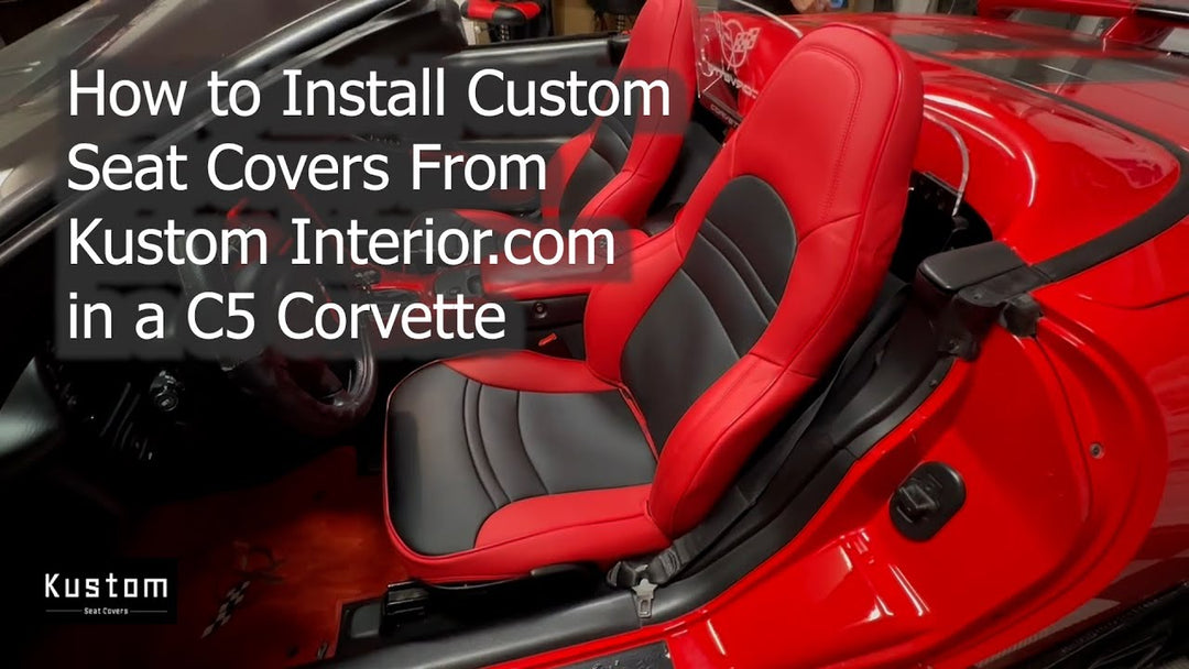 C5 Corvette Custom Leather Seat Covers Installation @THECORVETTECHANNEL