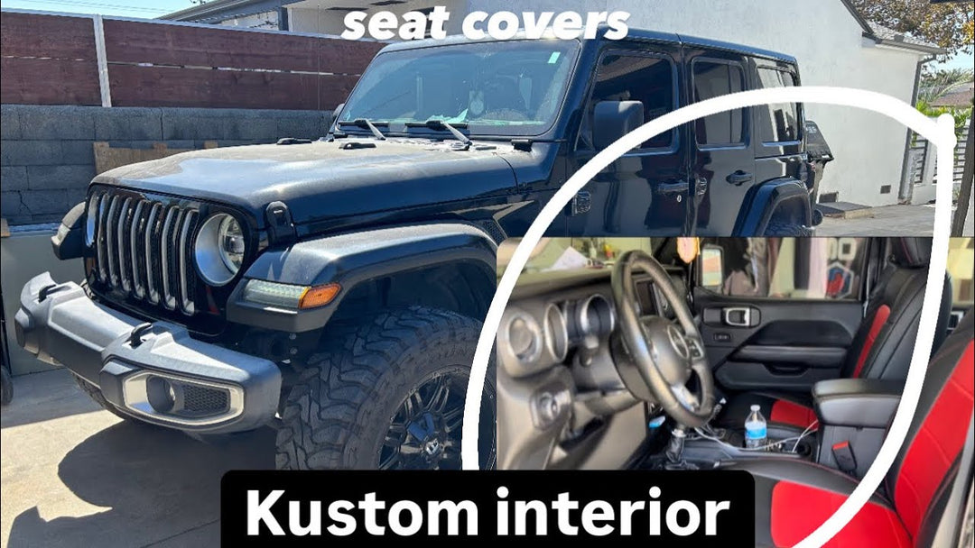 2018+ Jeep Wrangler JL Custom Leather Seat Covers Installation @locos.garage