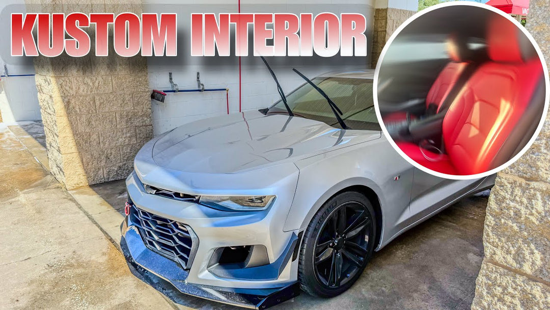 6th Gen Camaro Coupe Custom Leather Seat Covers Installation @heemxclusive