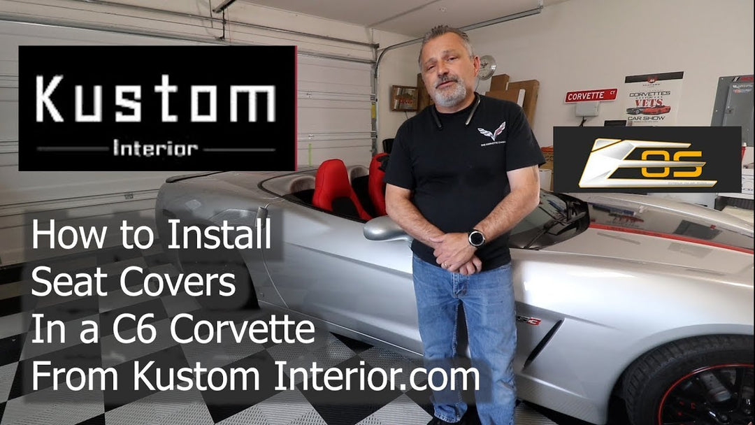 Corvette C6 Custom Leather Seat Covers Installation @THECORVETTECHANNEL