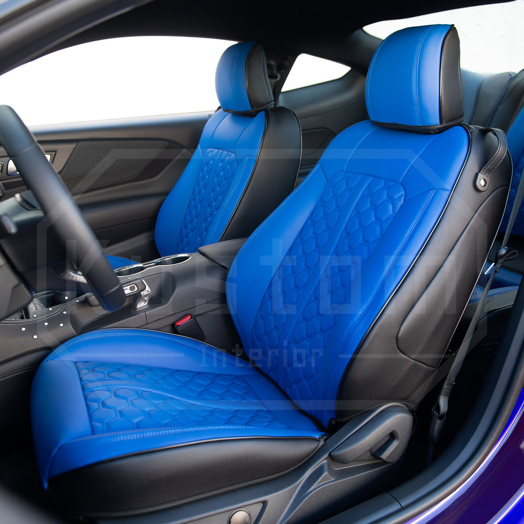 2015-23 Ford Mustang Coupe Leather Seat Covers