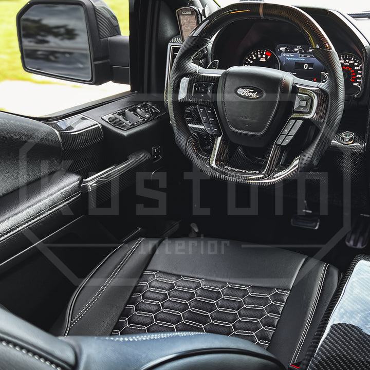 2015-20 Ford F150 Raptor Custom Leather Seat Covers