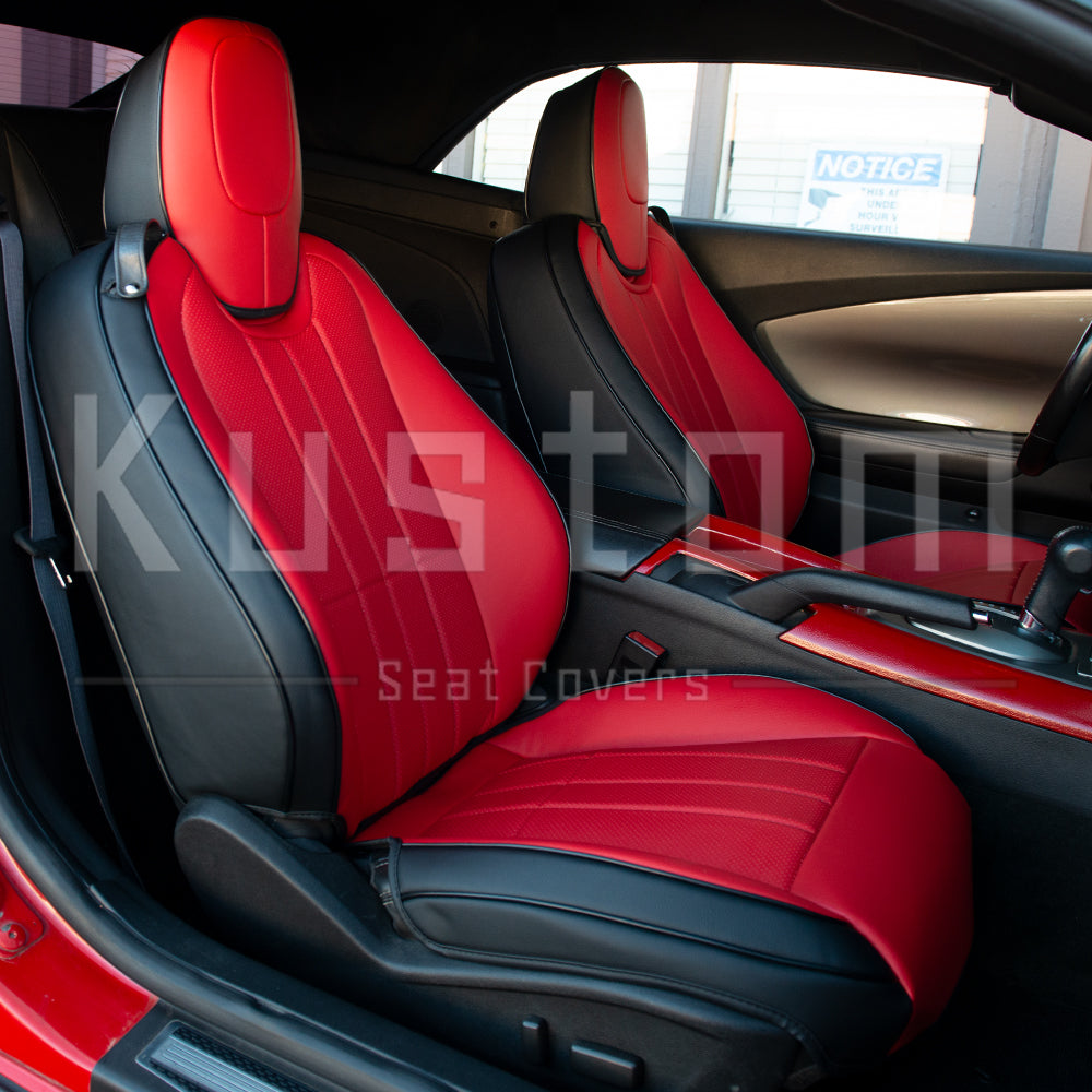 5th Gen Camaro Convertible Custom Leather Seat Covers