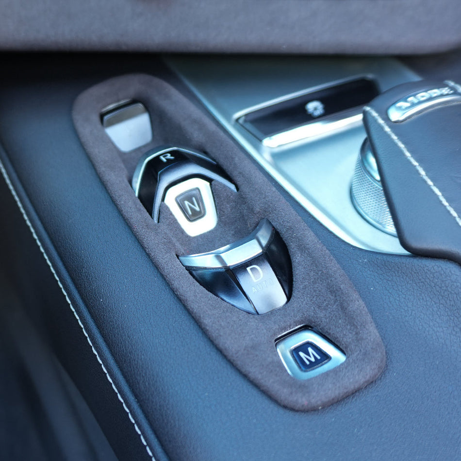 Corvette C8 Suede Leather Gear Switch Control Panel Trim Cover