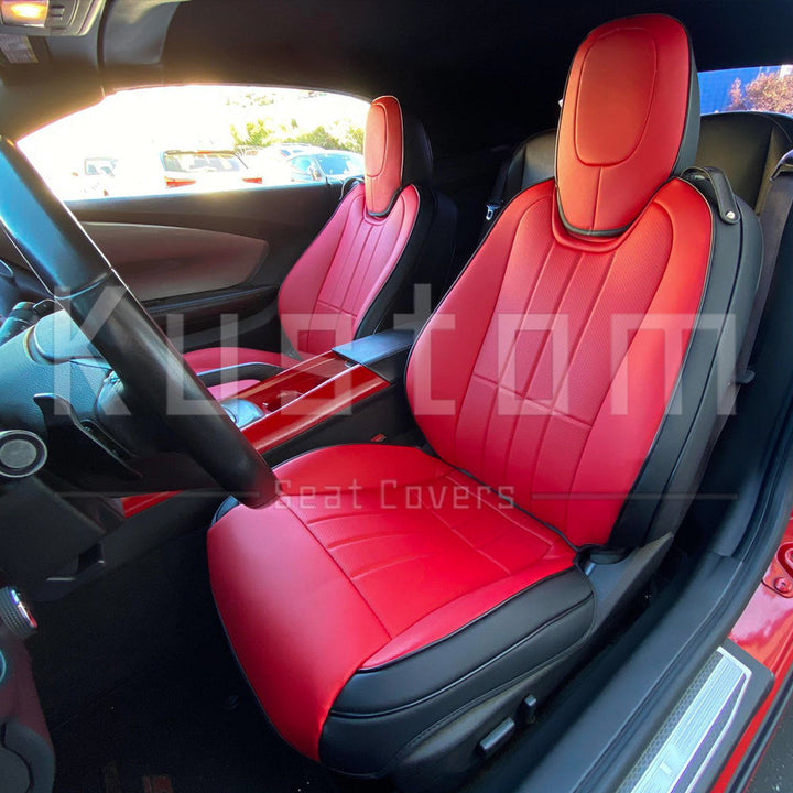 5th Gen Camaro Convertible Custom Leather Seat Covers