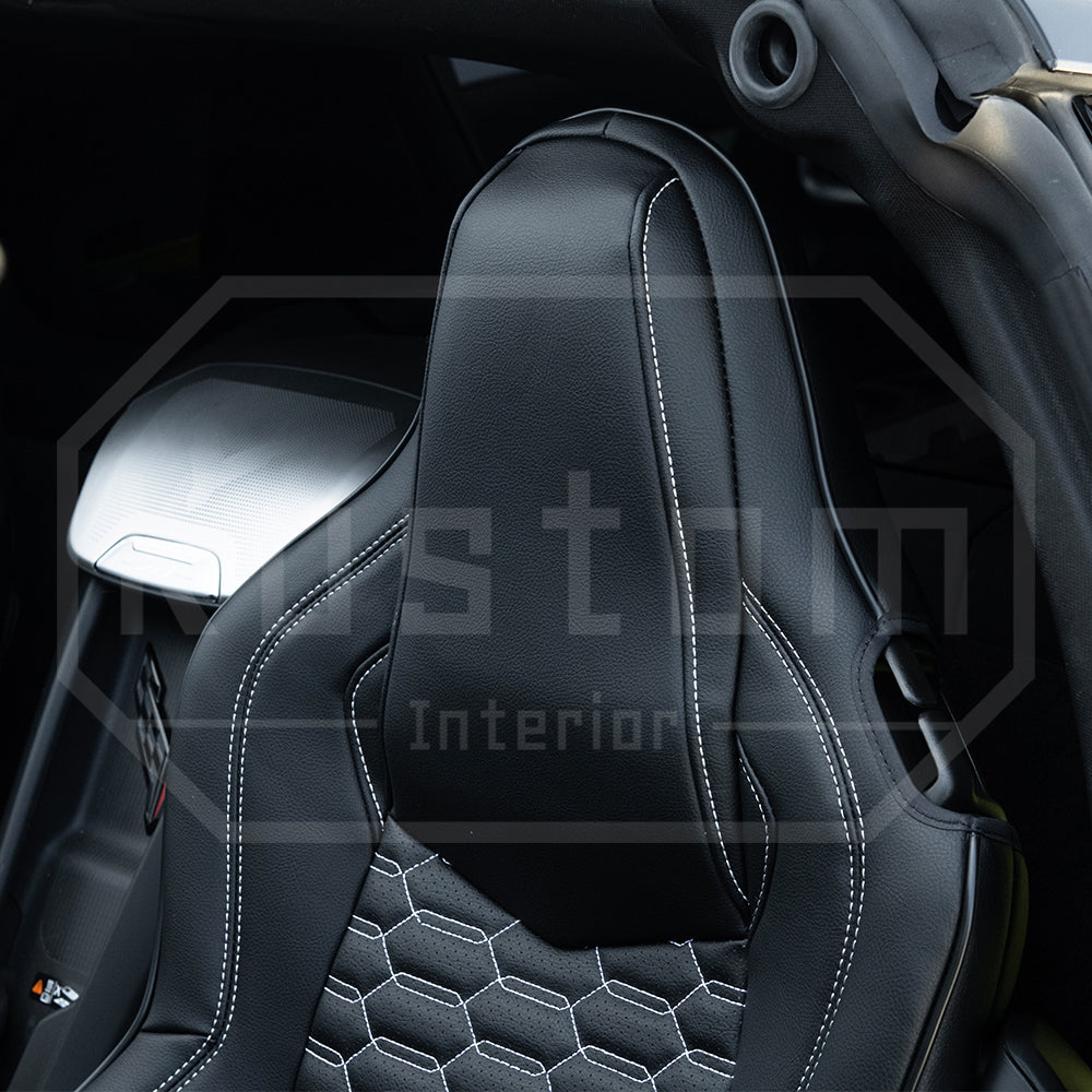 Corvette C8 GT1 Custom Leather Seat Cover Kit