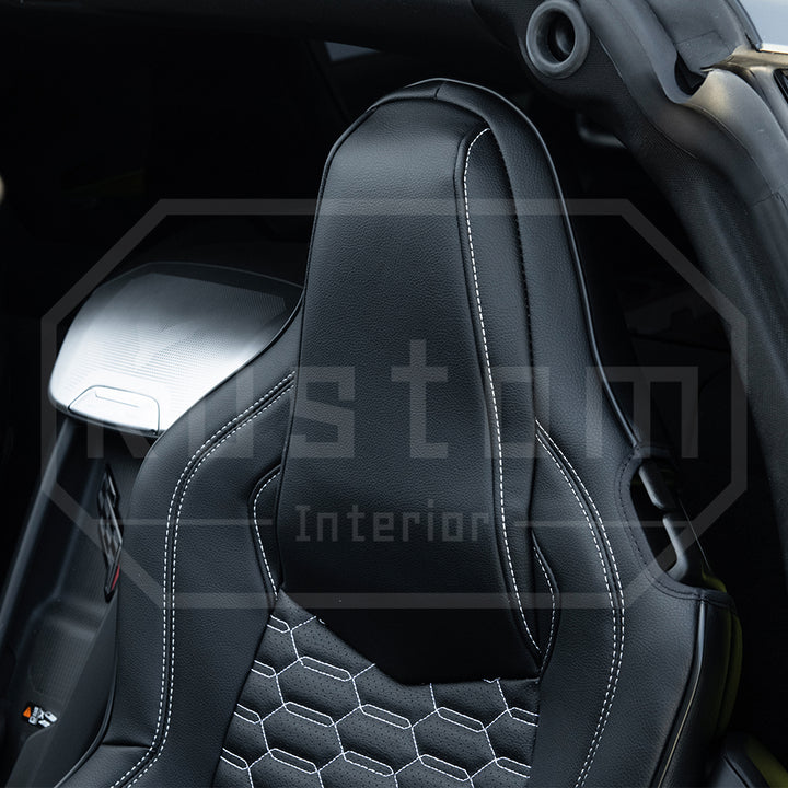 Corvette C8 GT1 Custom Leather Seat Cover Kit