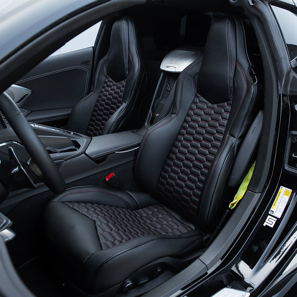 Corvette C8 GT1 Custom Leather Seat Cover Kit