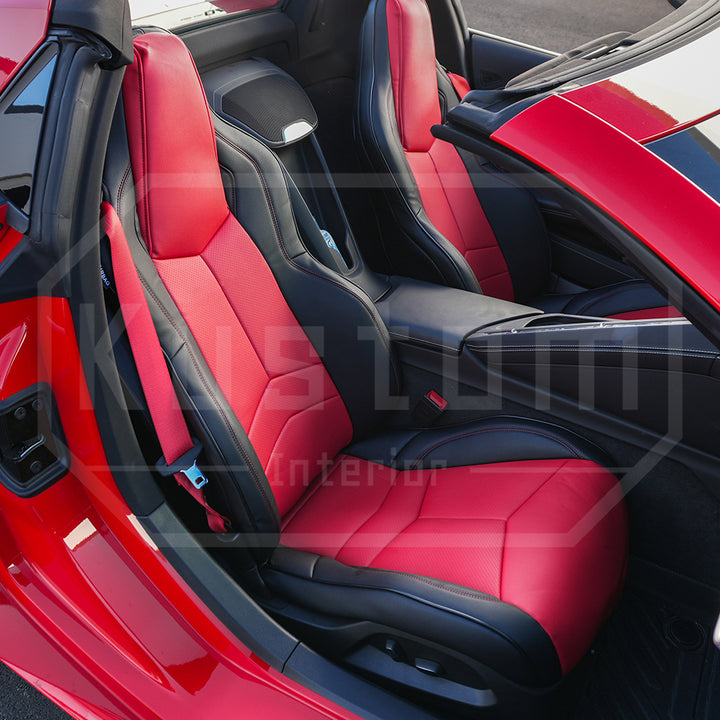 Corvette C8 GT1 Custom Leather Seat Cover Kit