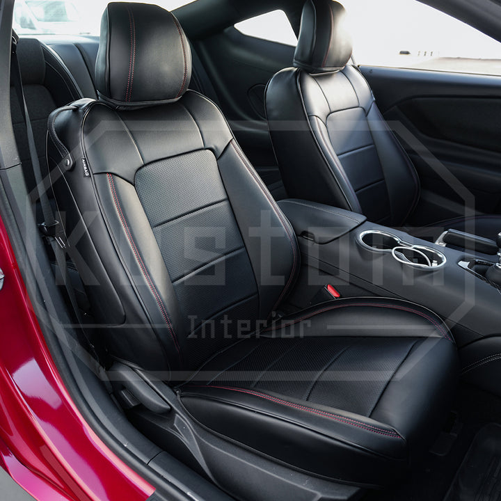 2015-23 Ford Mustang Coupe Leather Seat Covers