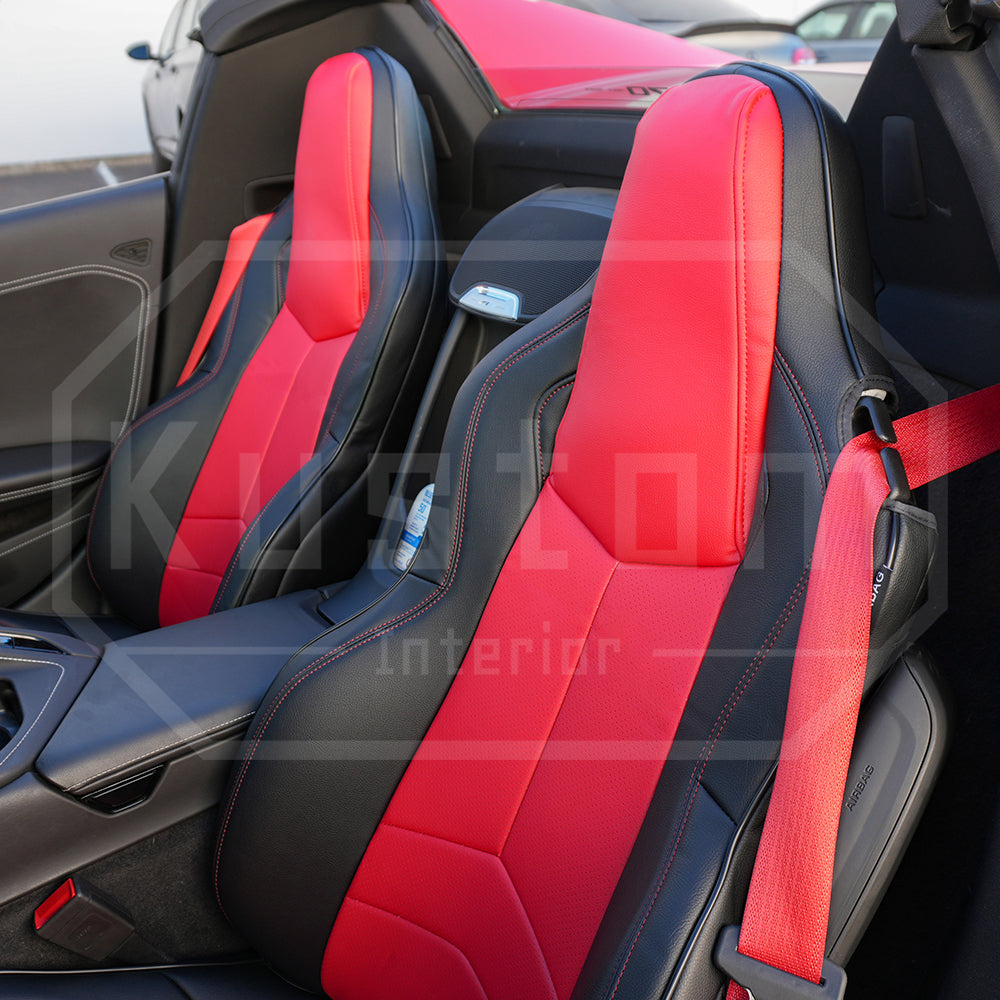 Corvette C8 GT1 Custom Leather Seat Cover Kit