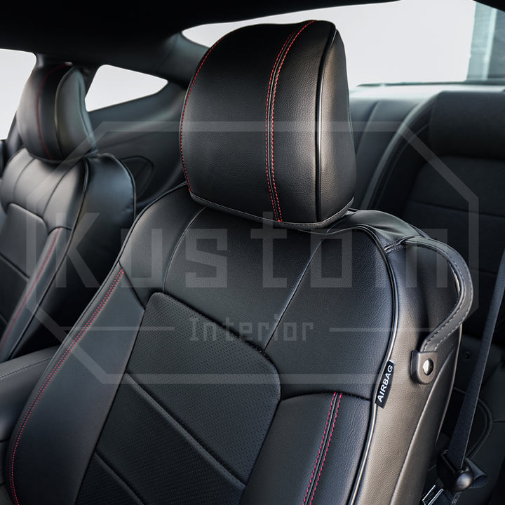2015-23 Ford Mustang Coupe Leather Seat Covers