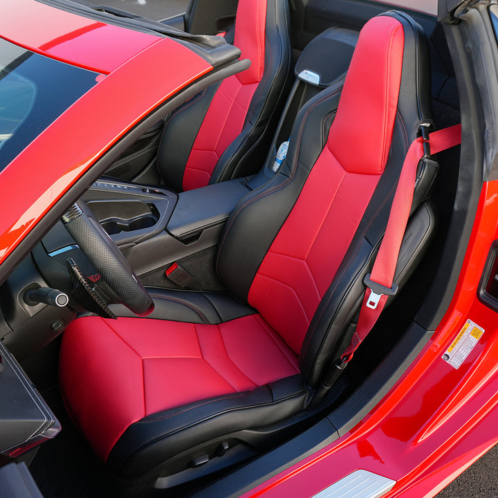 Corvette C8 GT1 Custom Leather Seat Cover Kit