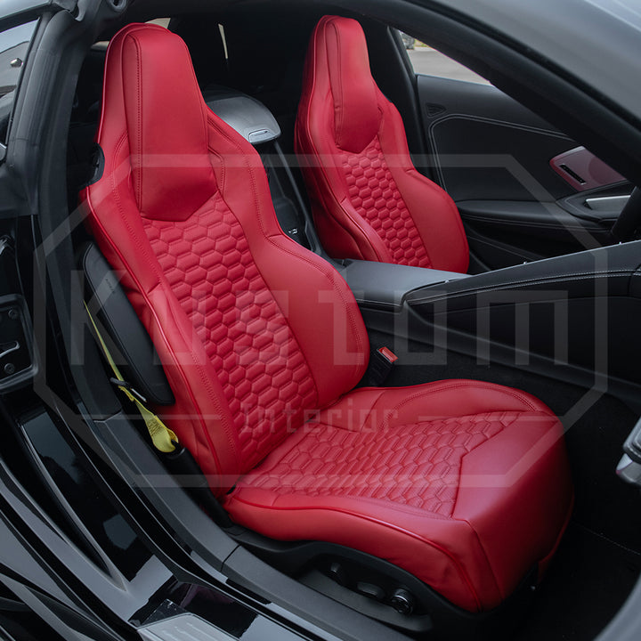 Corvette C8 GT1 Custom Leather Seat Cover Kit