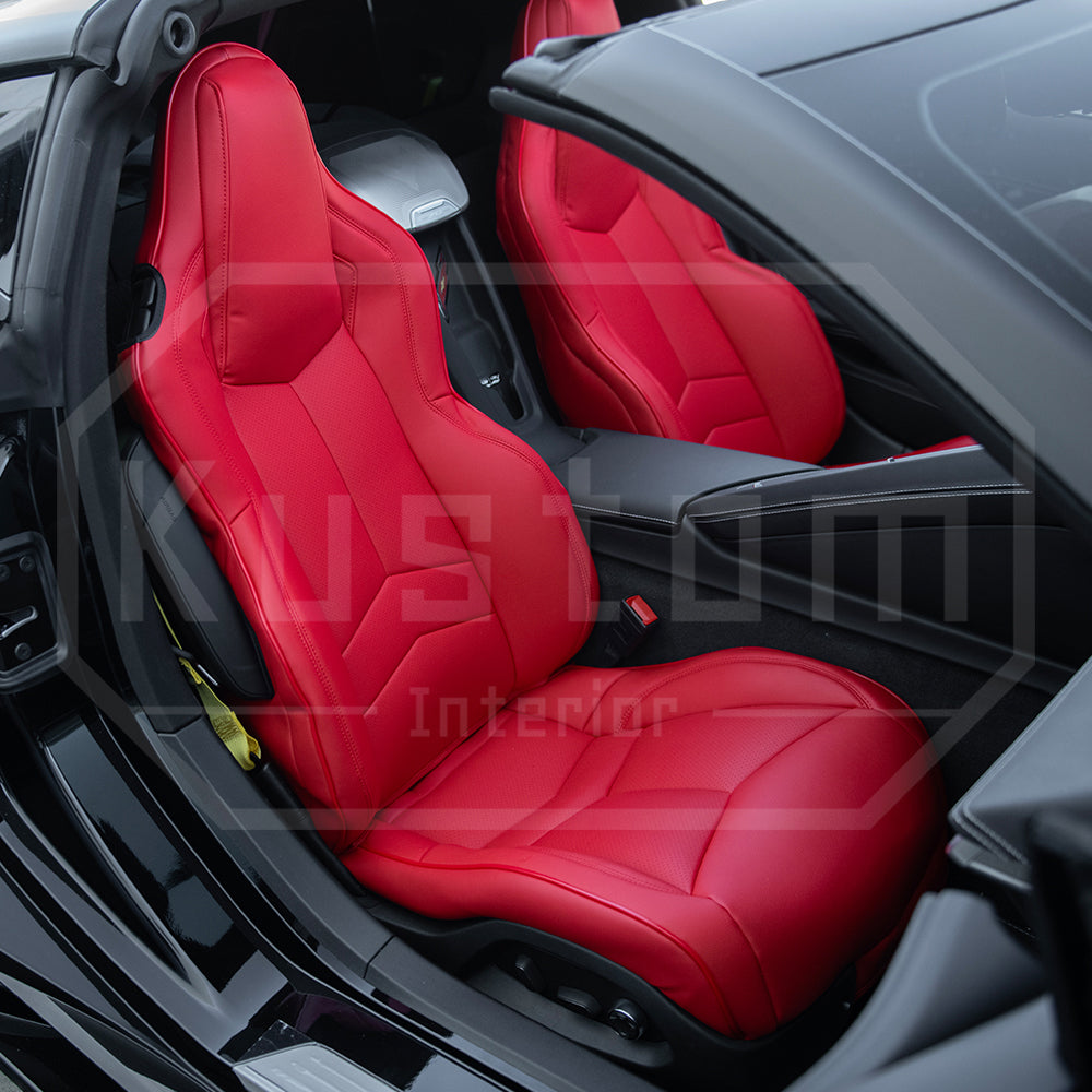 Corvette C8 GT1 Custom Leather Seat Cover Kit