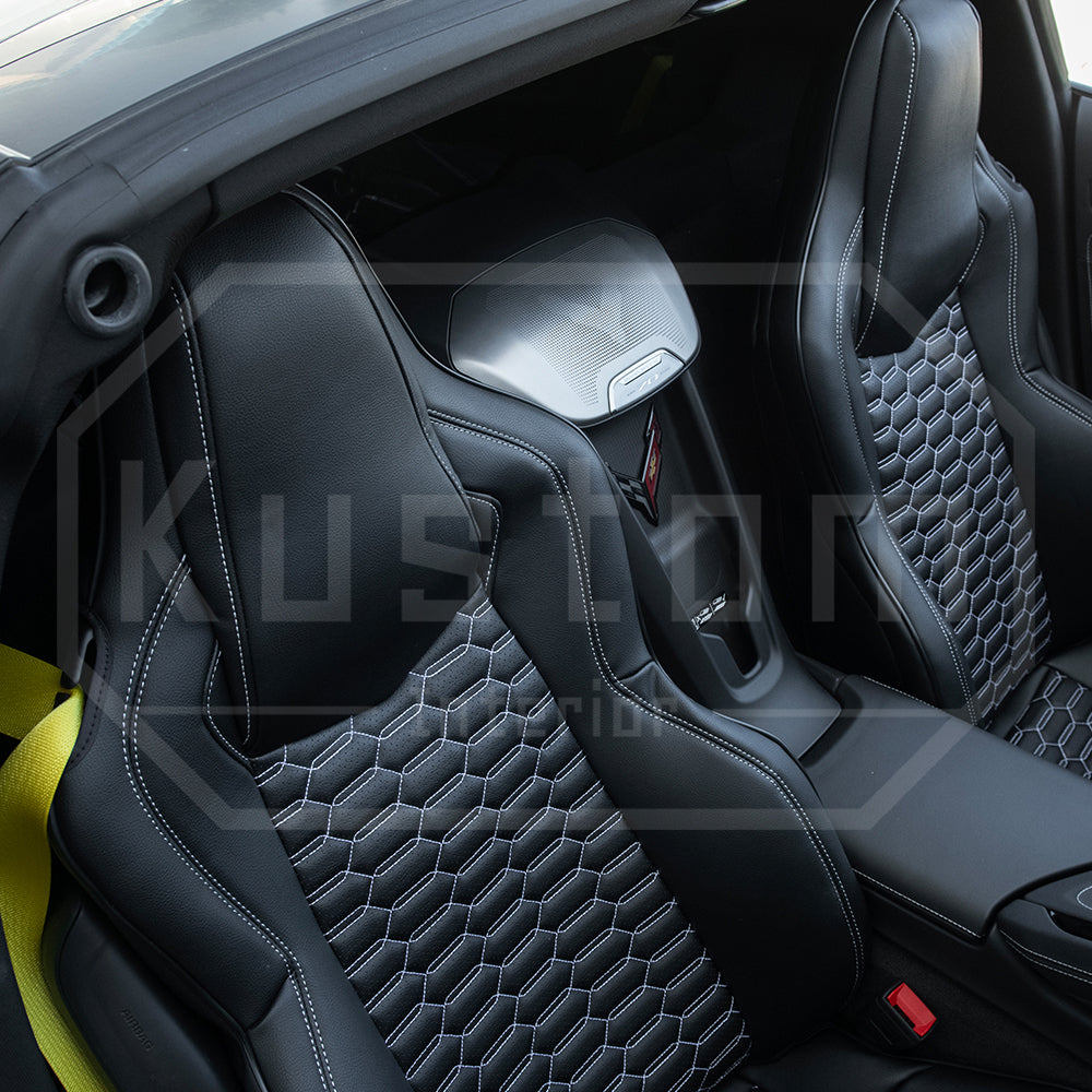 Corvette C8 GT1 Custom Leather Seat Cover Kit