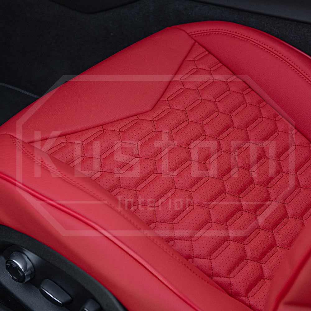 Corvette C8 GT1 Custom Leather Seat Cover Kit
