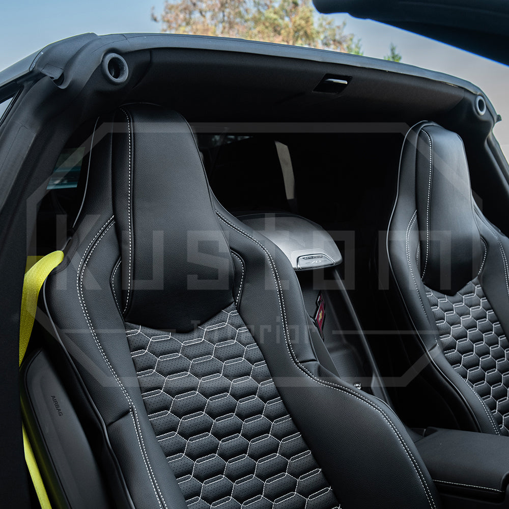 Corvette C8 GT1 Custom Leather Seat Cover Kit