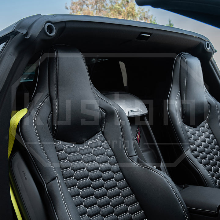 Corvette C8 GT1 Custom Leather Seat Cover Kit