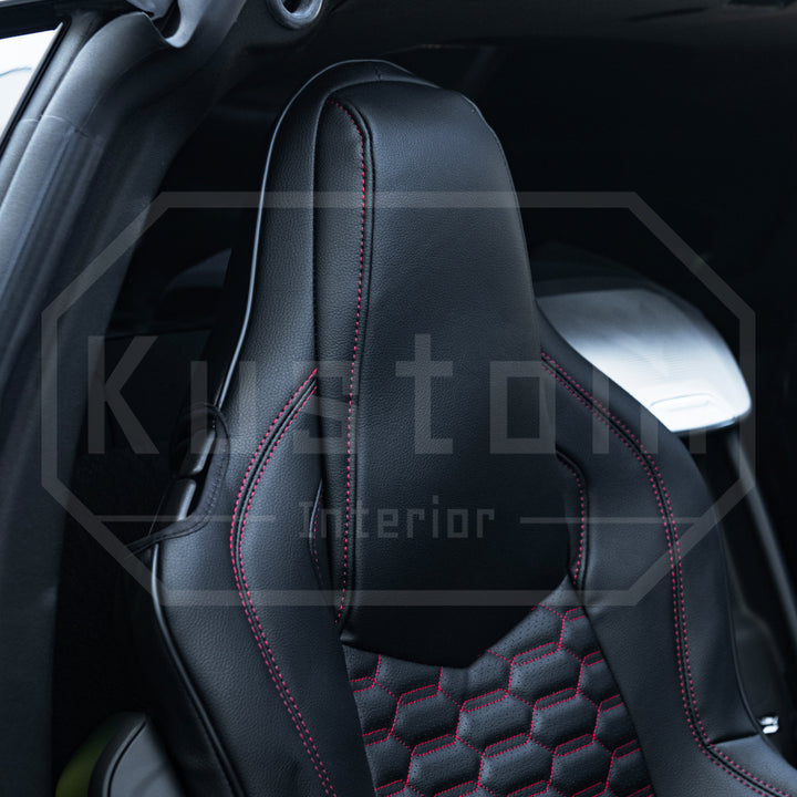 Corvette C8 GT1 Custom Leather Seat Cover Kit