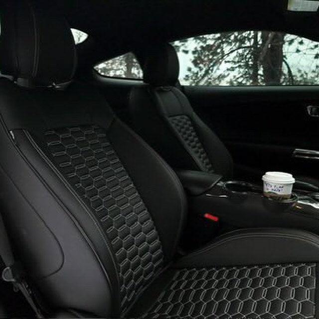 2015-23 Ford Mustang Leather Seat Covers (Custom Order)