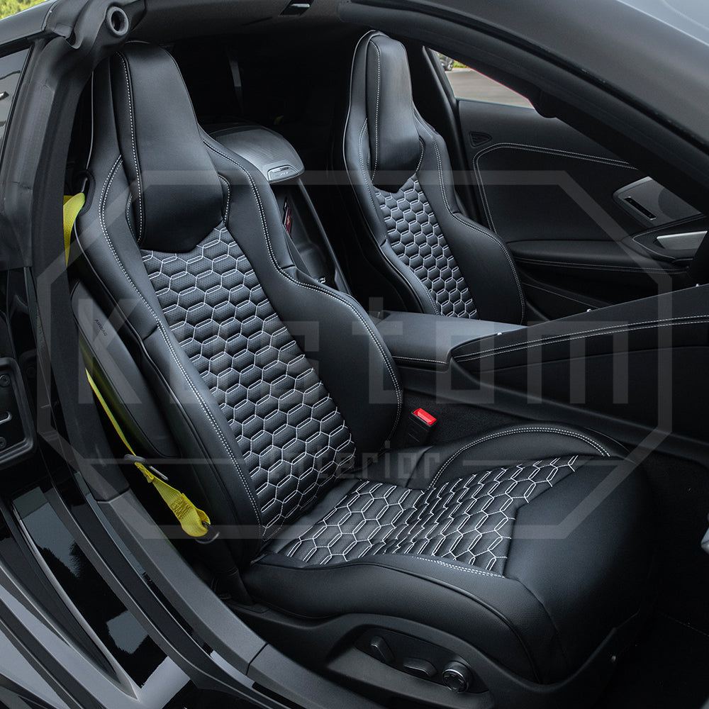 Corvette C8 GT1 Custom Leather Seat Cover Kit