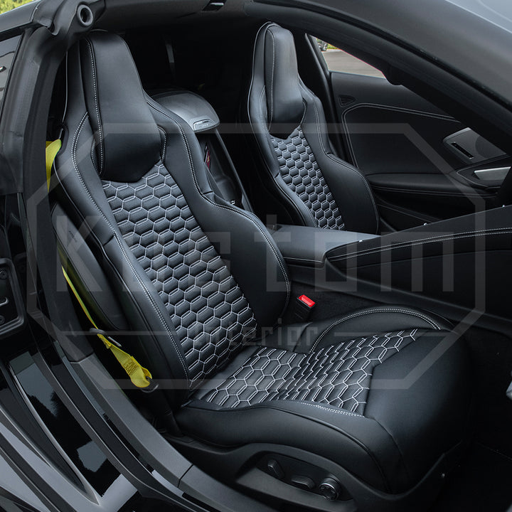 Corvette C8 GT1 Custom Leather Seat Cover Kit