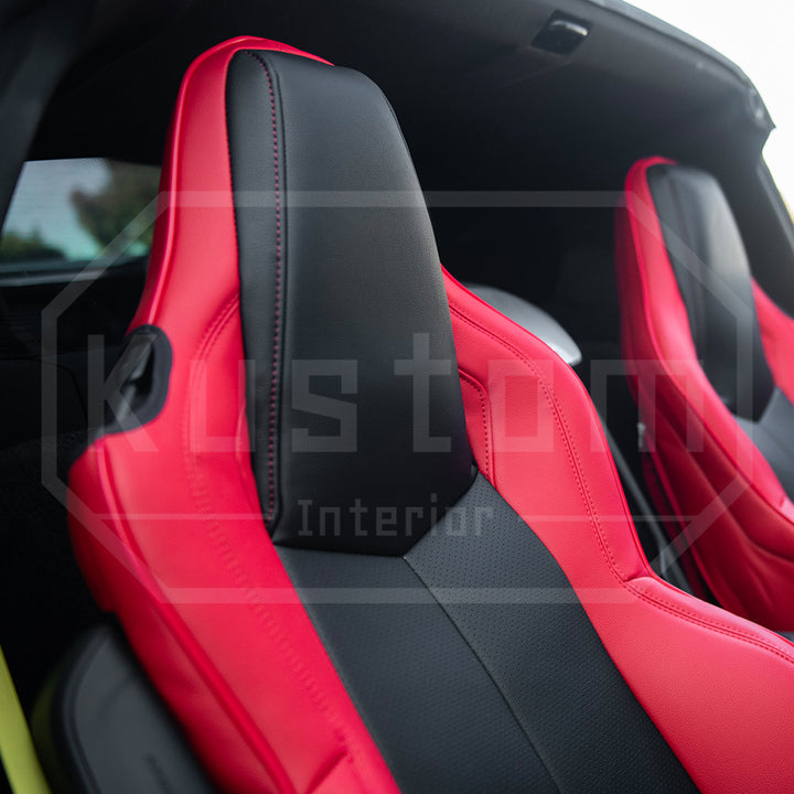 Corvette C8 GT1 Custom Leather Seat Cover Kit