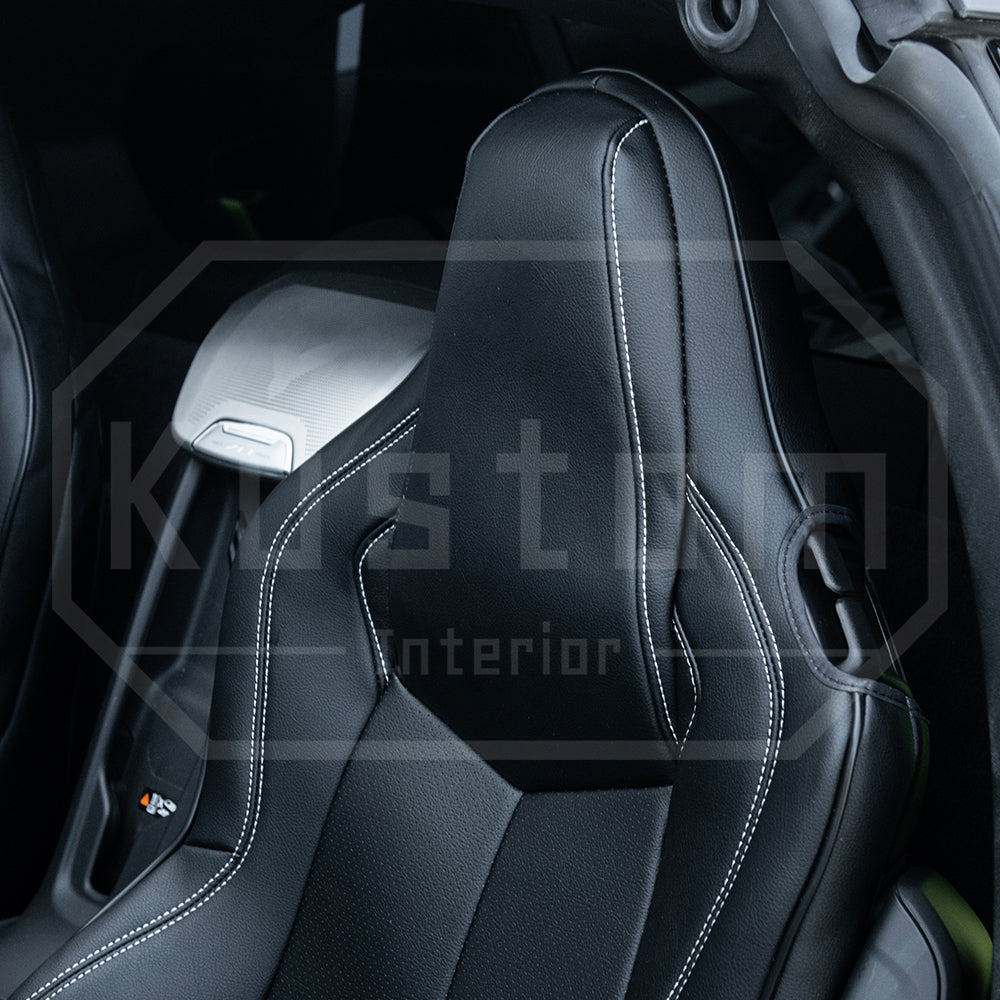 Corvette C8 GT1 Custom Leather Seat Cover Kit