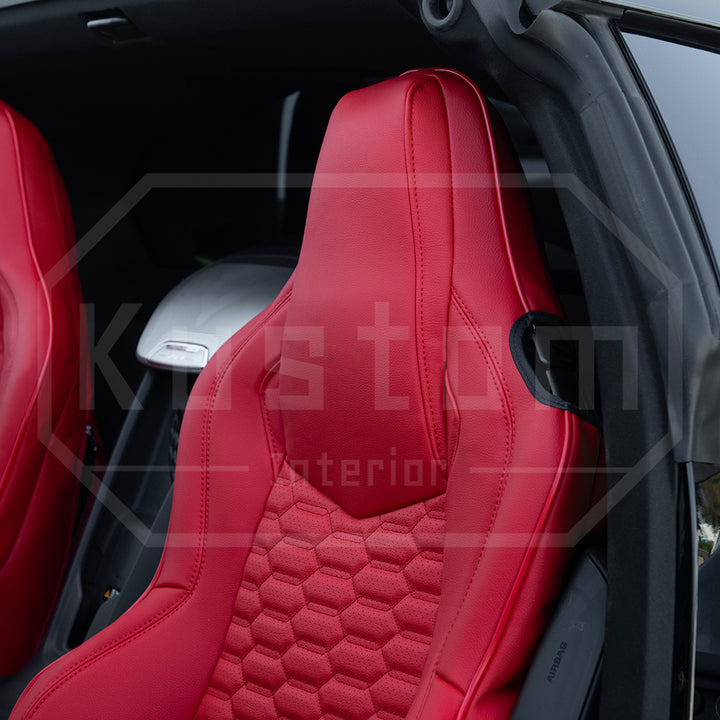 Corvette C8 GT1 Custom Leather Seat Cover Kit