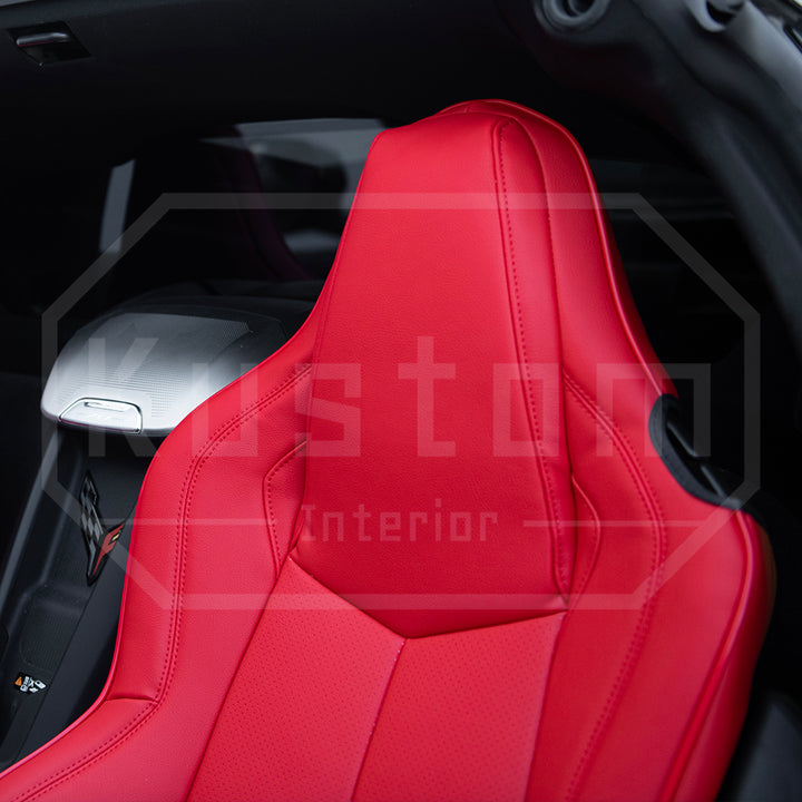 Corvette C8 GT1 Custom Leather Seat Cover Kit