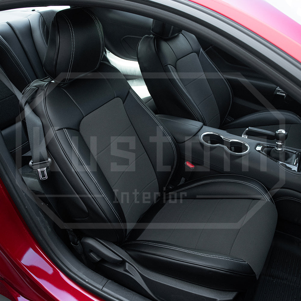 2015-23 Ford Mustang Coupe Leather Seat Covers