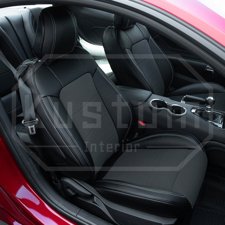 2015-23 Ford Mustang Coupe Leather Seat Covers