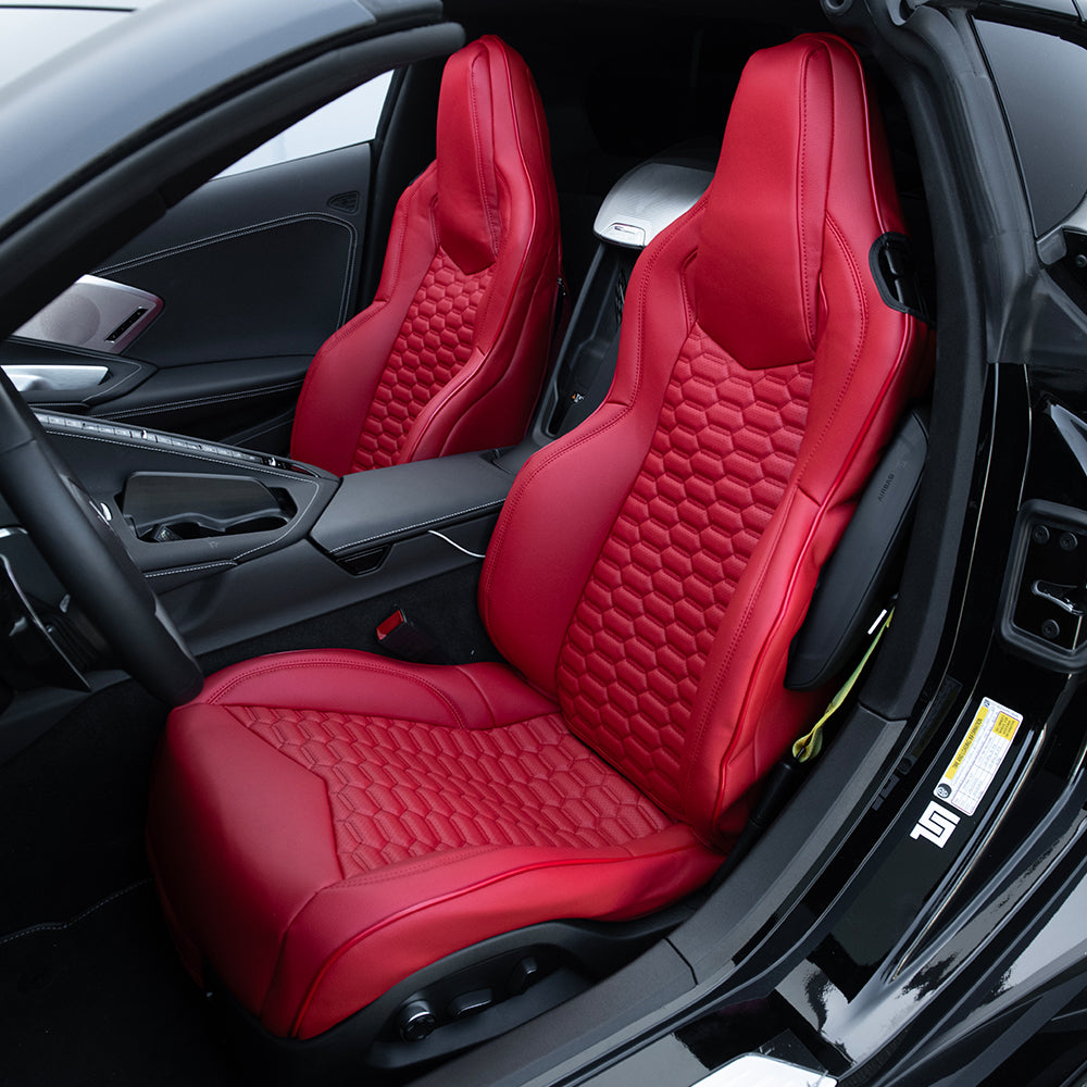 Corvette C8 GT1 Custom Leather Seat Cover Kit