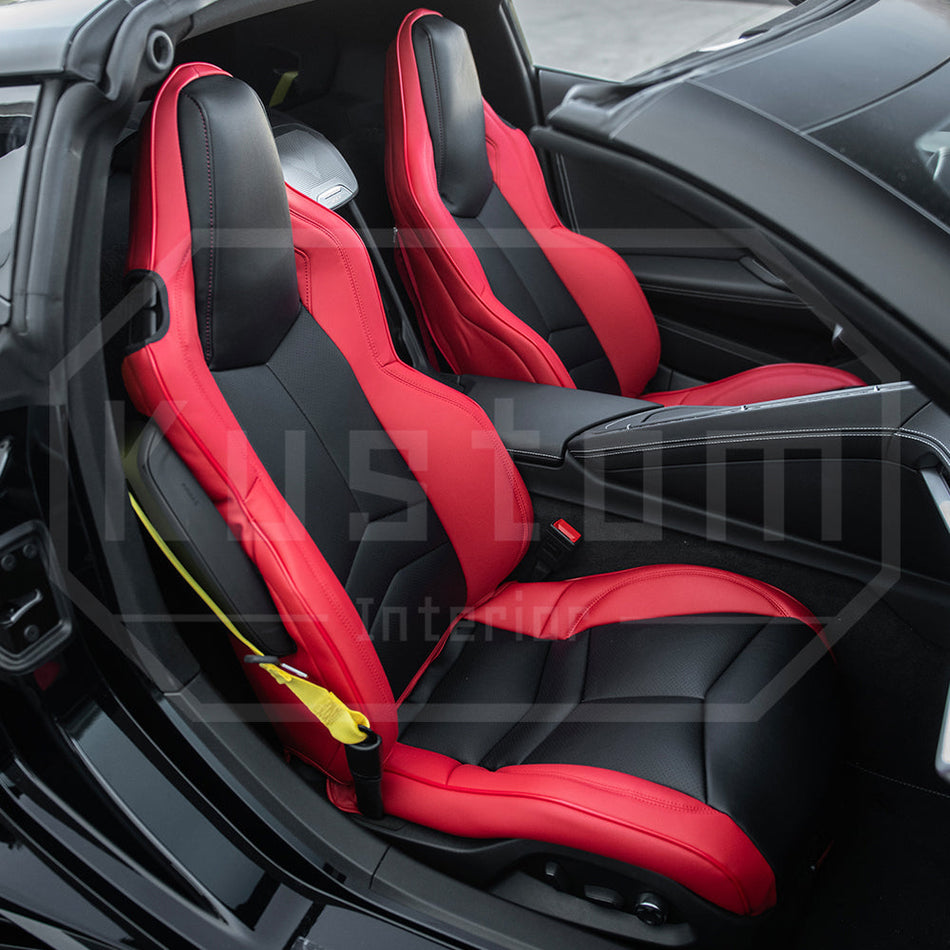 Corvette C8 GT1 Leather Seat Cover (Custom Order)