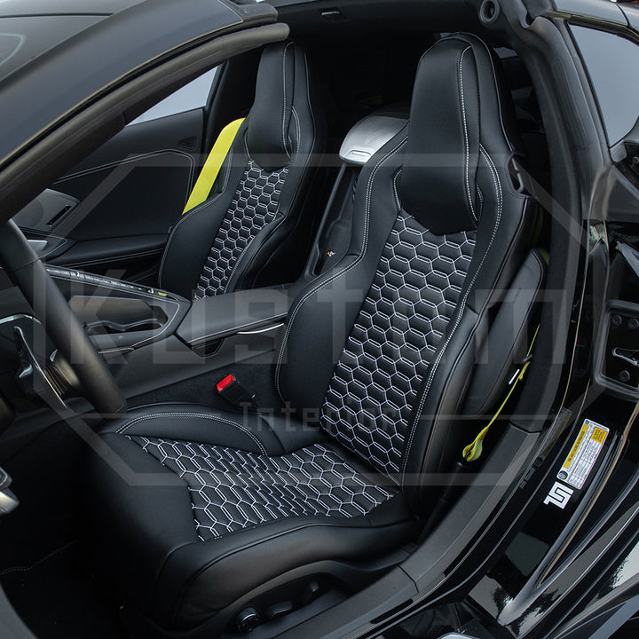Corvette C8 GT1 Custom Leather Seat Cover Kit
