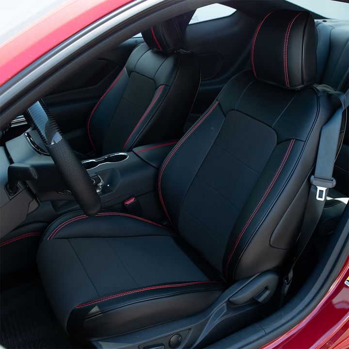 2015-23 Ford Mustang Coupe Leather Seat Covers