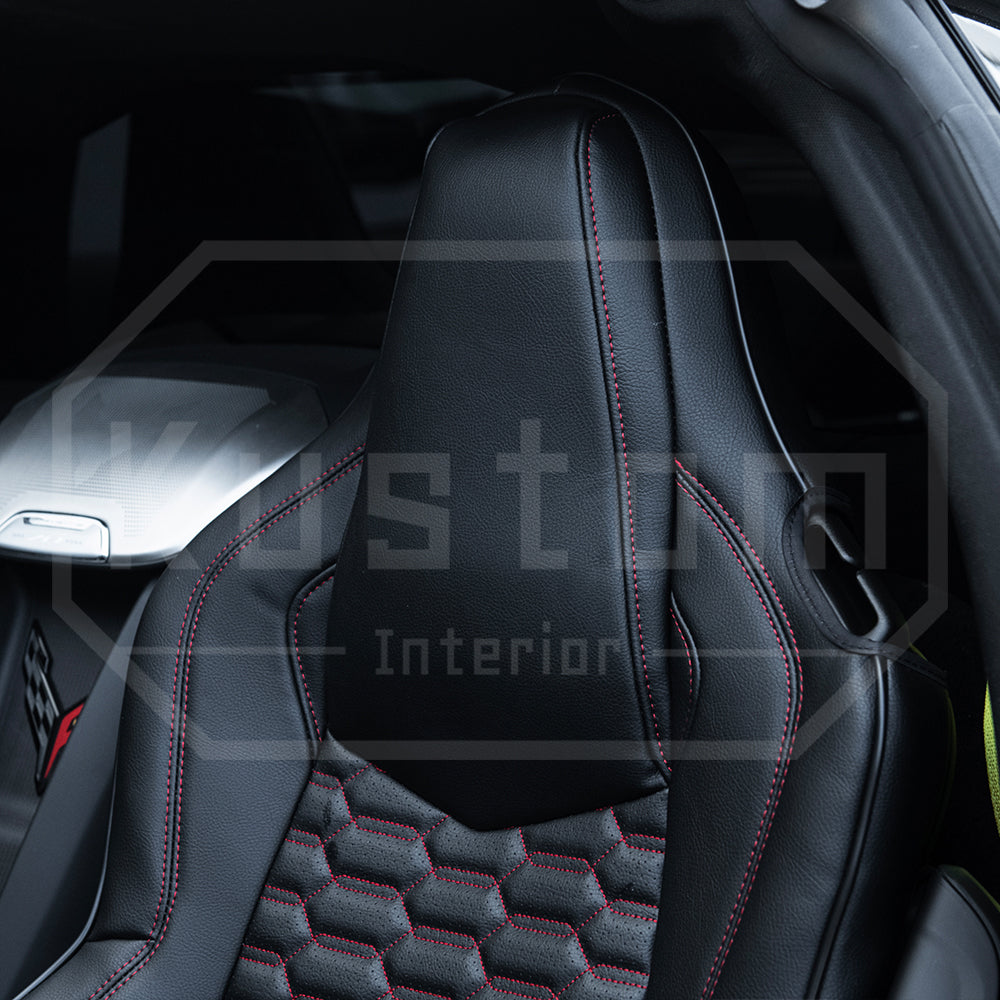 Corvette C8 GT1 Custom Leather Seat Cover Kit