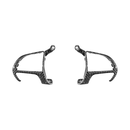 2015-Up Dodge Charger Challenger Durango Carbon Fiber Steering Wheel Button Trim Bezel Replacements Glossy 3K Twill Weave Carbon Fiber BC-DC-1524