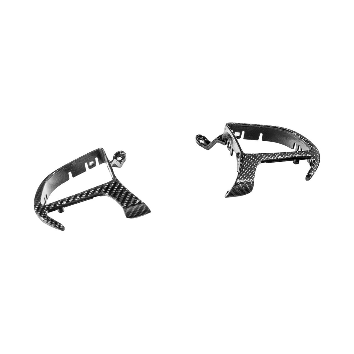 2015-Up Dodge Charger Challenger Durango Carbon Fiber Steering Wheel Button Trim Bezel Replacements Glossy 3K Twill Weave Carbon Fiber BC-DC-1524