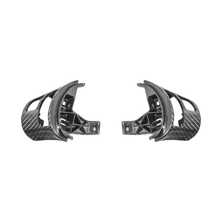 Corvette C6 Dry Carbon Fiber Steering Wheel Button Control Bezel Covers