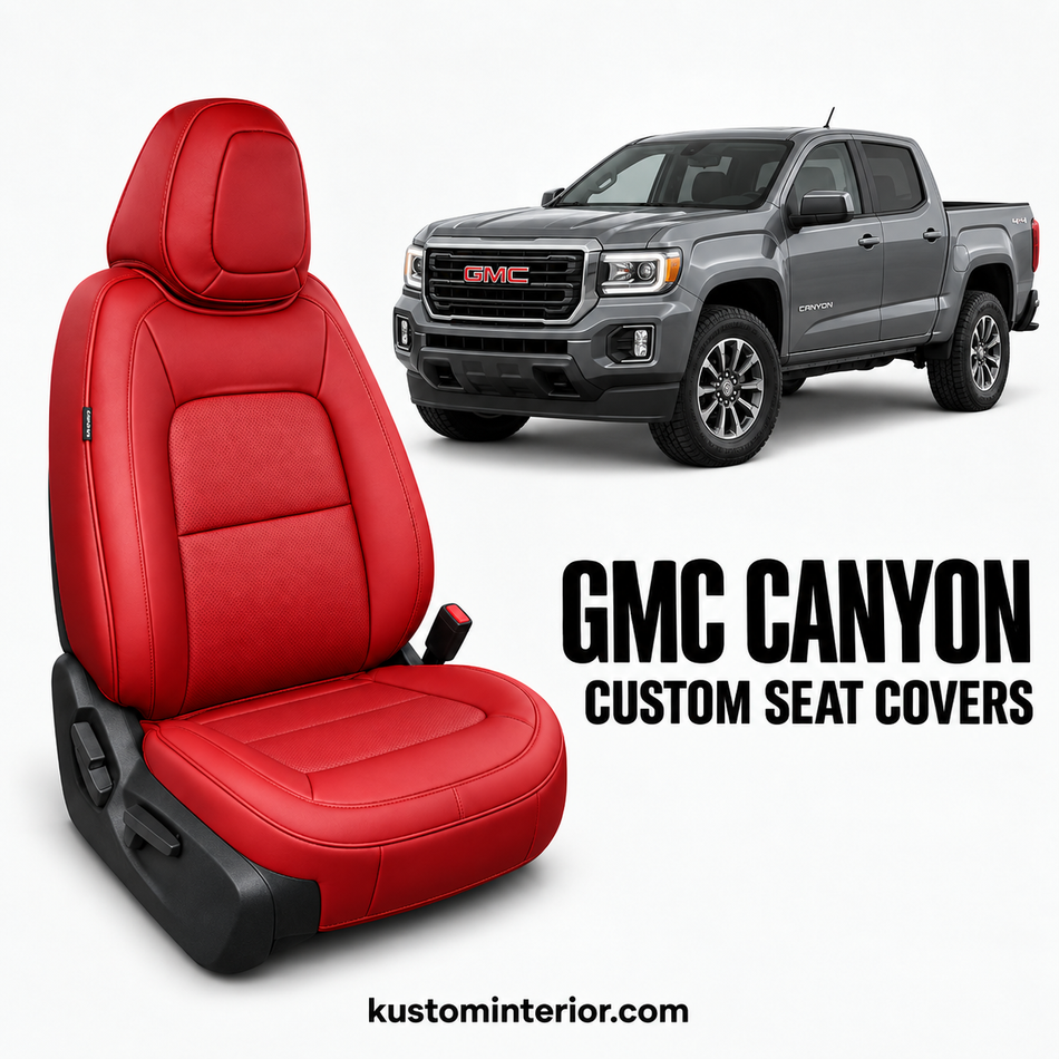2015-22 GMC Canyon Premium Custom Leather Seat Covers (Custom Order)