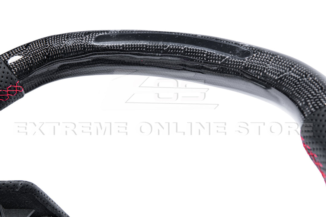 Corvette C8 Carbon Fiber Steering Wheel (Custom Order)