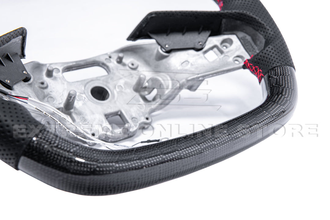 Corvette C8 Carbon Fiber Steering Wheel (Custom Order)