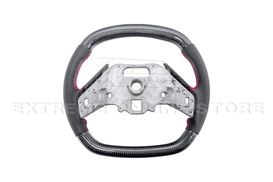Corvette C8 LED Digital Display Carbon Fiber Steering Wheel