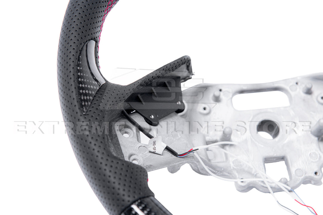 Corvette C8 Carbon Fiber Steering Wheel (Custom Order)